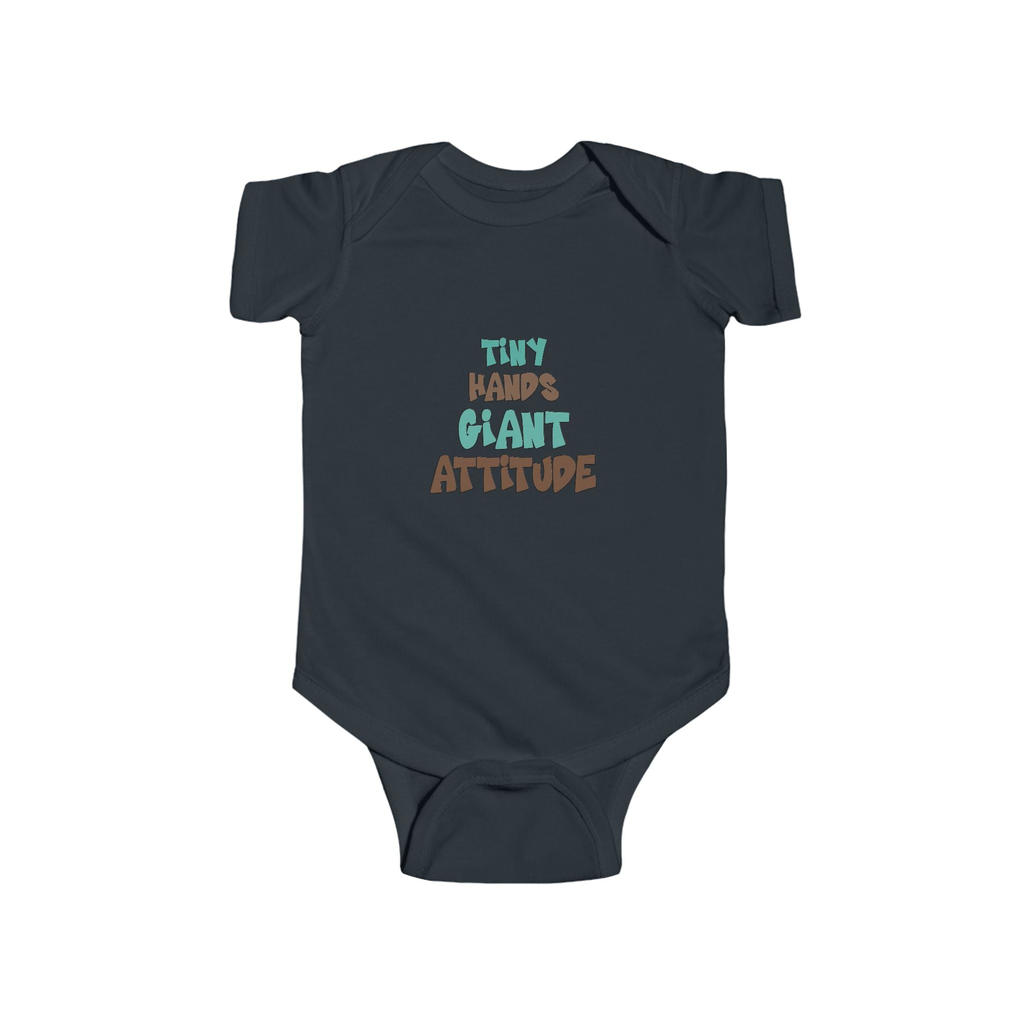 Tiny Hands Giant Attitude Baby Bodysuit – Soft & Cute Infant Outfit