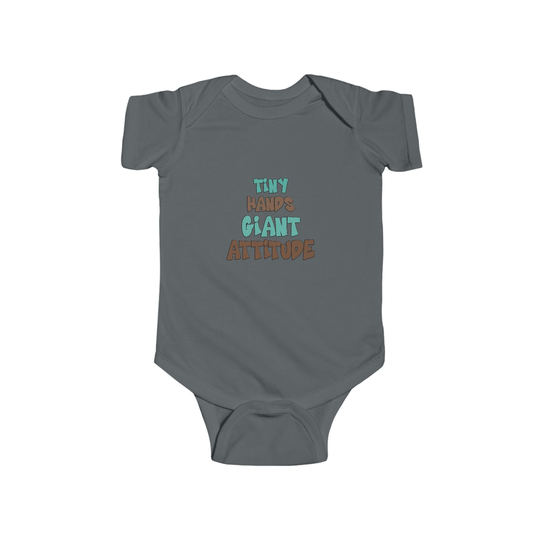 Tiny Hands Giant Attitude Baby Bodysuit – Soft & Cute Infant Outfit