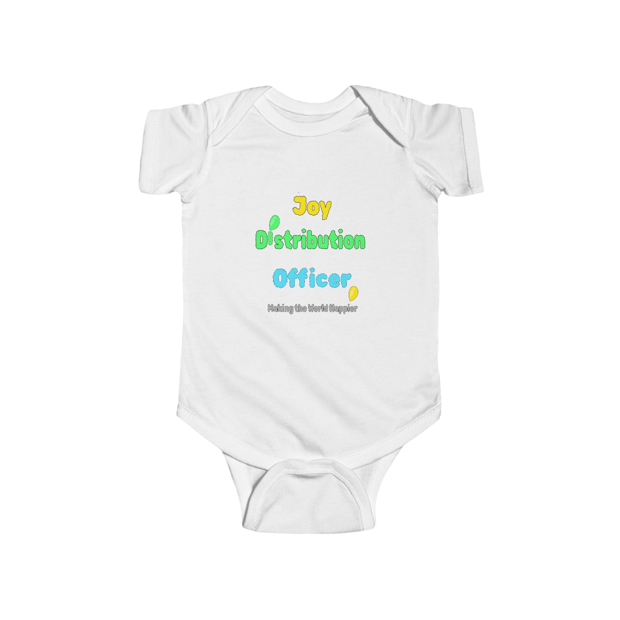 Joy Distribution Officer Baby Bodysuit – Soft & Cute Infant Outfit